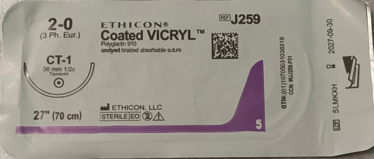 Ethicon J259H suture sterile ex9//7